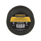 Cinta Eléctrica STRONGHOLD para Aislar, de PVC, Trabajo Pesado Eléctrico Industrial (Soporta UV, abrasión, agua, aceite y corrosión), Grosor de 0.21 mm (8.5 mil), Ancho de 38 mm, y 20 m de Largo, Uso Interior/Exterior, Color Ne